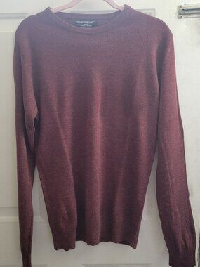 Cedar Wood State Men's M Sweater Maroon  Crew Neck Raglan Sleeve Pullover
